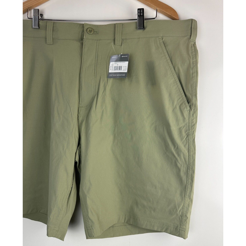 NWT Eddie Bauer Horizon Guide 10" Chino Shorts Stretch Eucalyptus Green Men's 42 - Picture 9 of 11